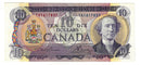 1971 Canada $10 Banknote  Lawson-Bouey ,TA, BC-49c  (EF)