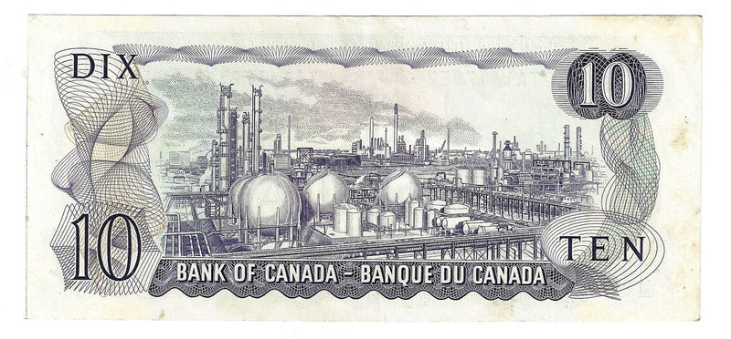 1971 Canada $10 Banknote  Lawson-Bouey ,TA, BC-49c  (EF)