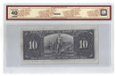 1937 Canada $10 Banknote Gordon-Towers, T/D, BC-24b Certified BCS EF-40