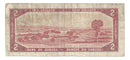 1954 Canada $2 Banknote Lawson-Bouey, U/G, BC-38d (Circ.)