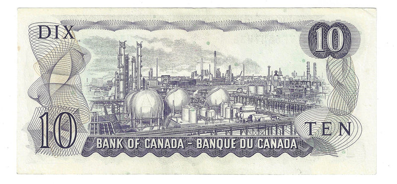 1971 Canada $10 Banknote  Lawson-Bouey ,VF, BC-49c  (EF)