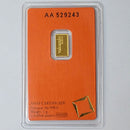1 GRAM VALCAMBI SUISSE MINT .9999 Pure 24k GOLD Bullion Bar Sealed Card