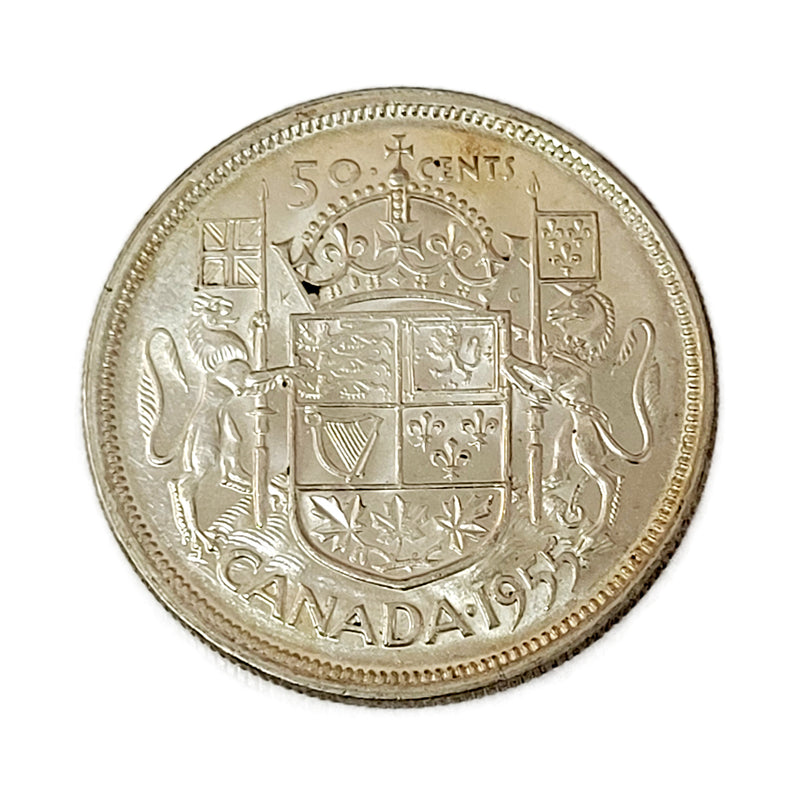 1955 Canada 50 Cents (EF/AU)