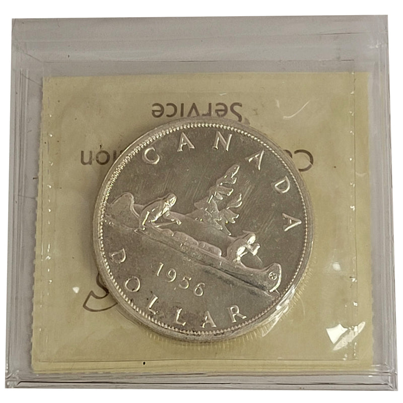 1956 Canada Silver $1 Dollar ICCS PL-65