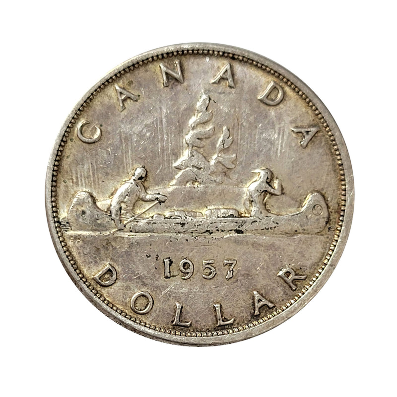 1957 1WL Canada $1 Dollar Circulated