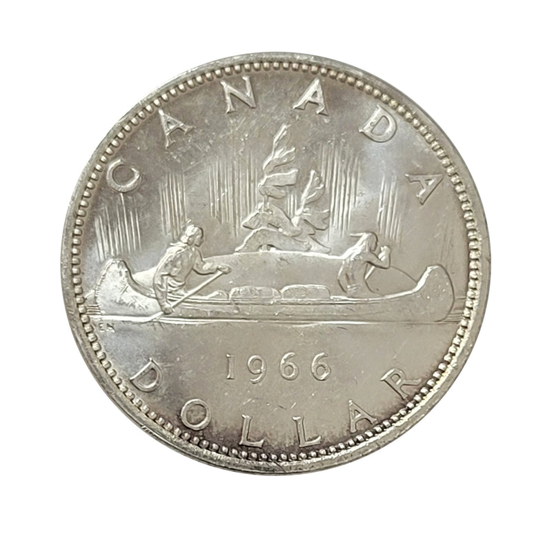 1966 LB Heavy Cameo Canada $1 Dollar Brillant Uncirculated (MS-63)