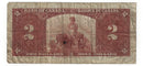 1937 Canada $2 Banknote Gordon-Towers,Y/B, BC-22b (VG)