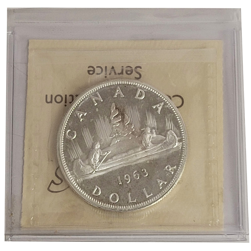 1963 Canada Silver $1 Dollar Certifield ICCS PL-65 Heavy Cameo