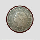 1888 Canada Rare Error Die Clash Large 1 Cent Coin XF (BC1)