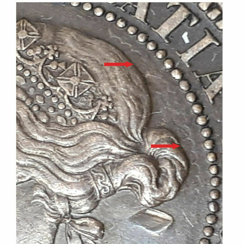 1888 Canada Rare Error Die Clash Large 1 Cent Coin XF (BC1)