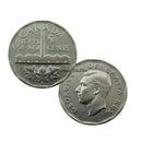 1951 Canada 5 Cents Commemorative George VI Nickel Coin F/VF