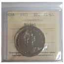 1971 Canada Nickel Dollar Certifield ICCS PL-65