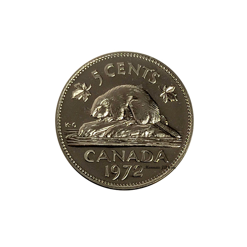 1972 Canada 5 Cents Specimen