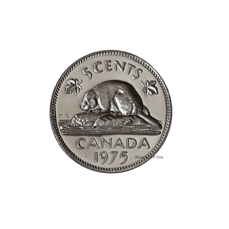 1975 Canada 5 Cents Specimen