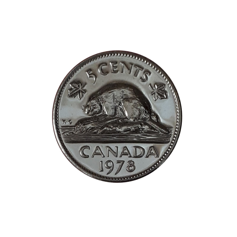 1978 Canada 5 Cents Specimen