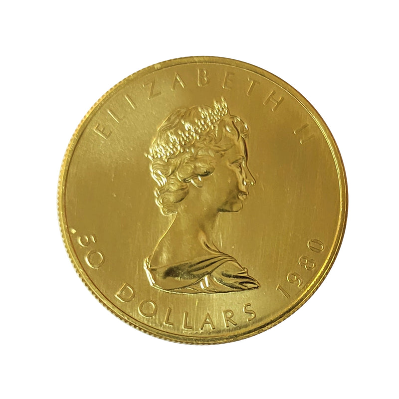 1980 Canada 1oz. 24K Gold Maple Leaf Coin Canadian Rare Year
