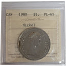 1980 Canada Nickel Dollar Certifield ICCS PL-65