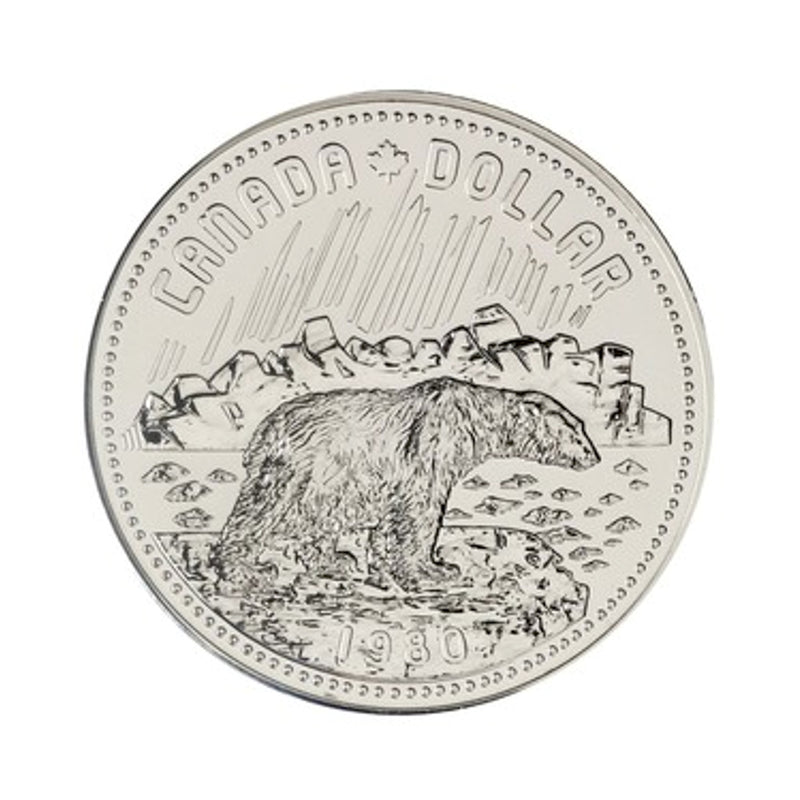 1980 Canada Dollar Arctic Territorie Centennial Specimen Silver Dollar