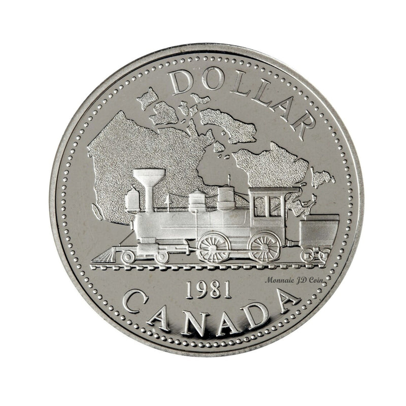 1981 Canada Dollar Trans-Canada Centennial Proof Silver