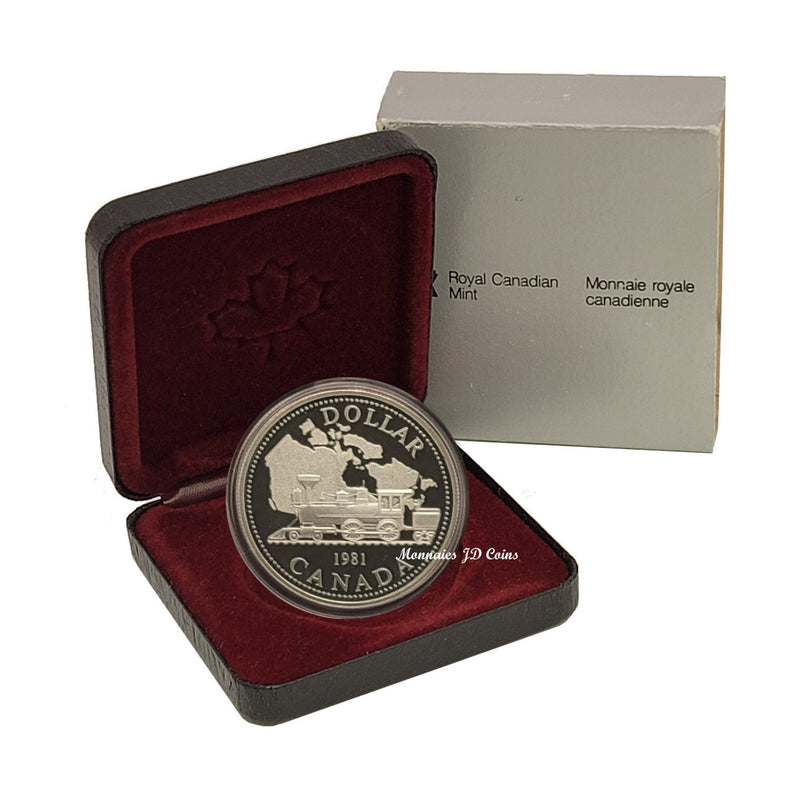 1981 Canada Dollar Trans-Canada Centennial Proof Silver