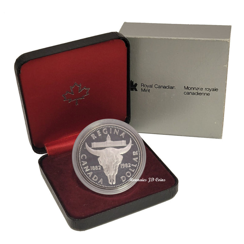 1982 Canada Dollar Regina Centennial Proof Silver