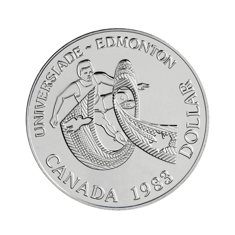 1983 Canada Dollar World University Games Brillant Uncirculated Silver