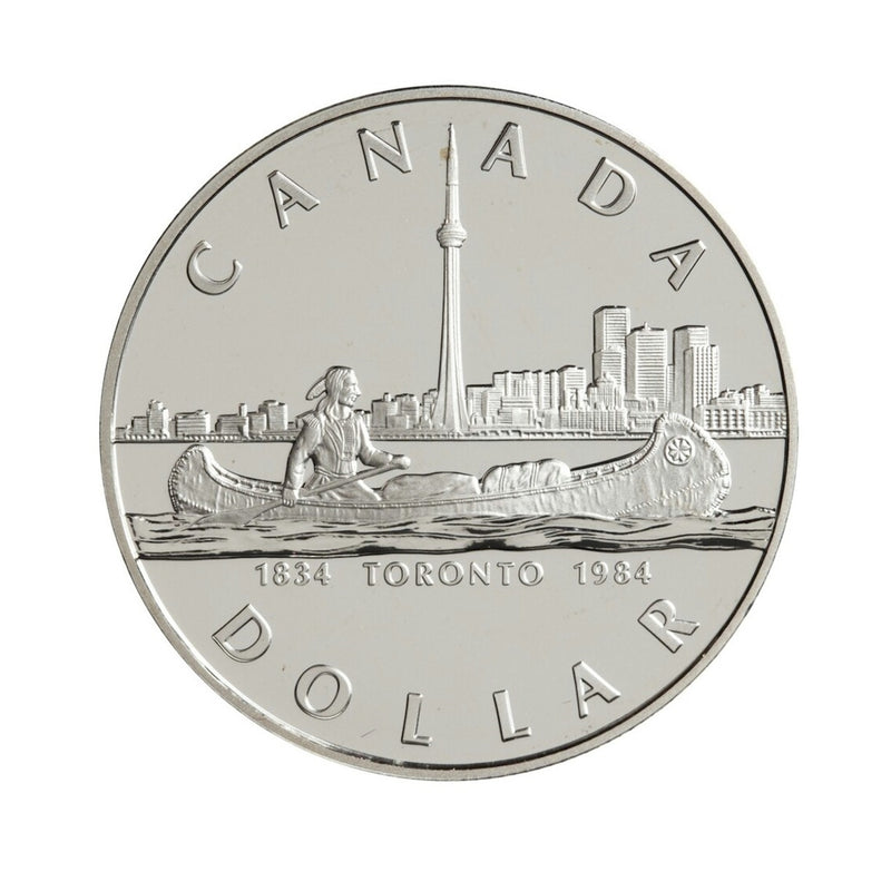 1984 Canada Dollar Toronto Sesquicentennial Proof Silver