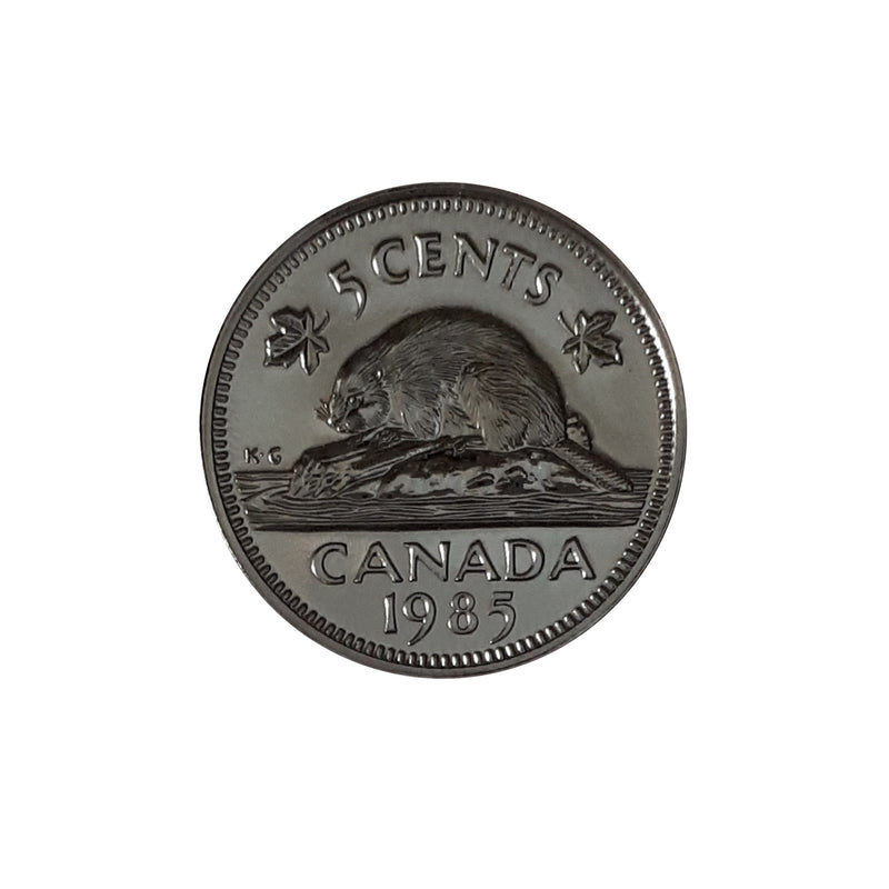 1985 Canada 5 Cents Specimen