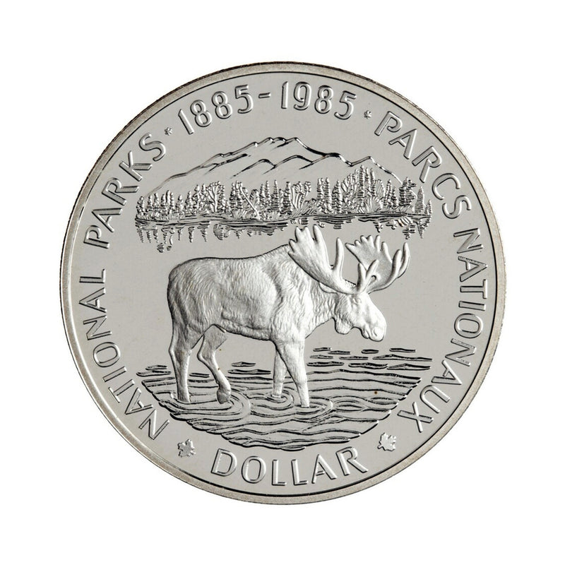 1985 Canada Dollar National Parks Centennial Proof Silver