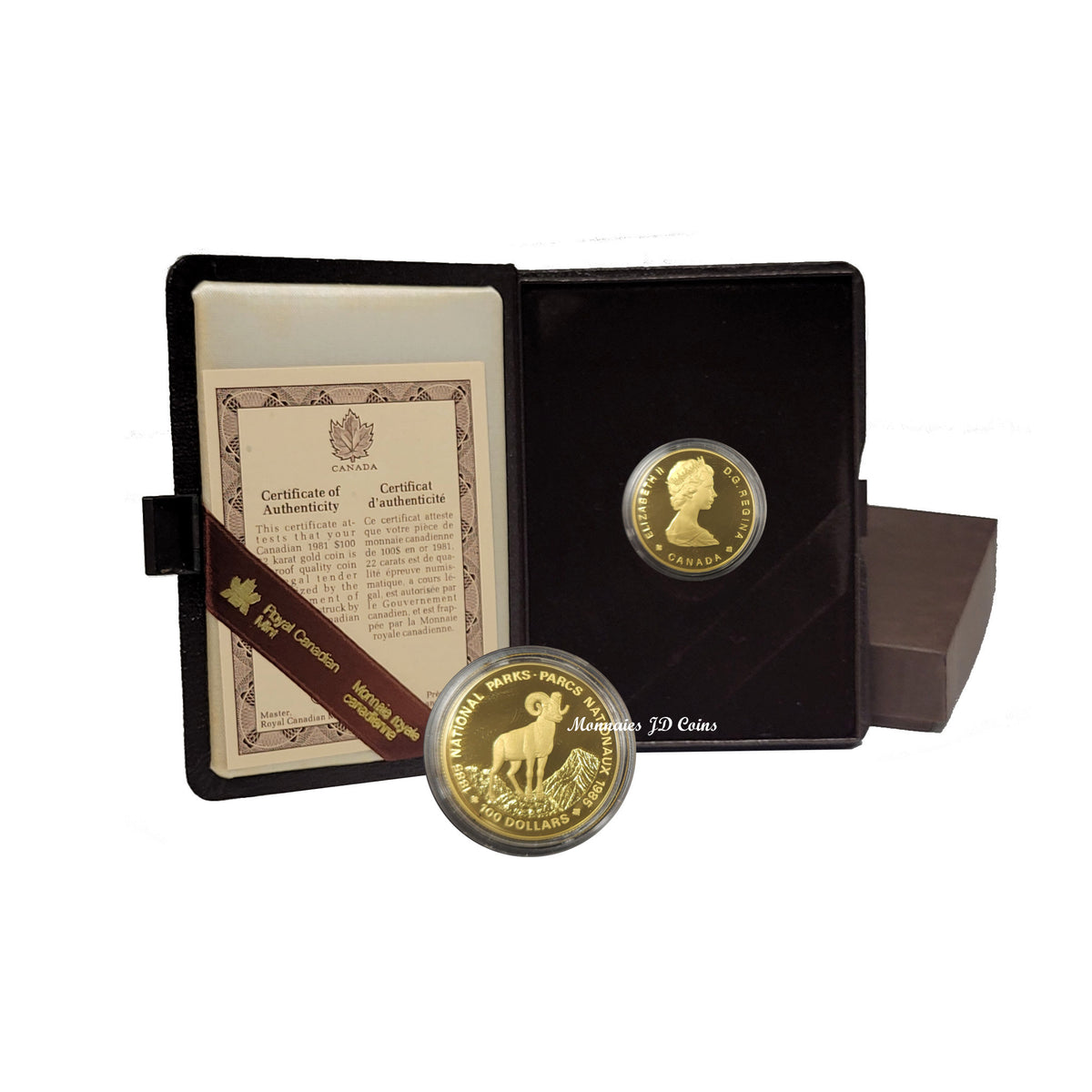 1985 Canada $100 Proof Gold 22K Coin National Parks 1/2oz 1985 Canada $100 Proof Gold 22K Coin National Parks 1/2oz