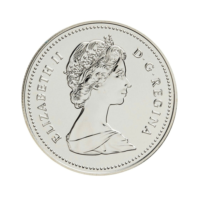 1987 Canada Dollar John Davis Brillant Uncirculated Silver