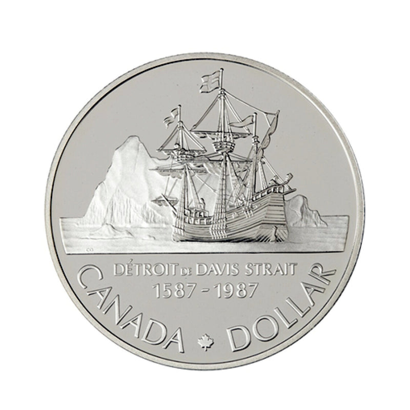 1987 Canada Dollar John Davis Proof Silver