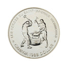 1988 Canada Dollar Saint-maurice Ironworks Brillant Uncirculated Silver