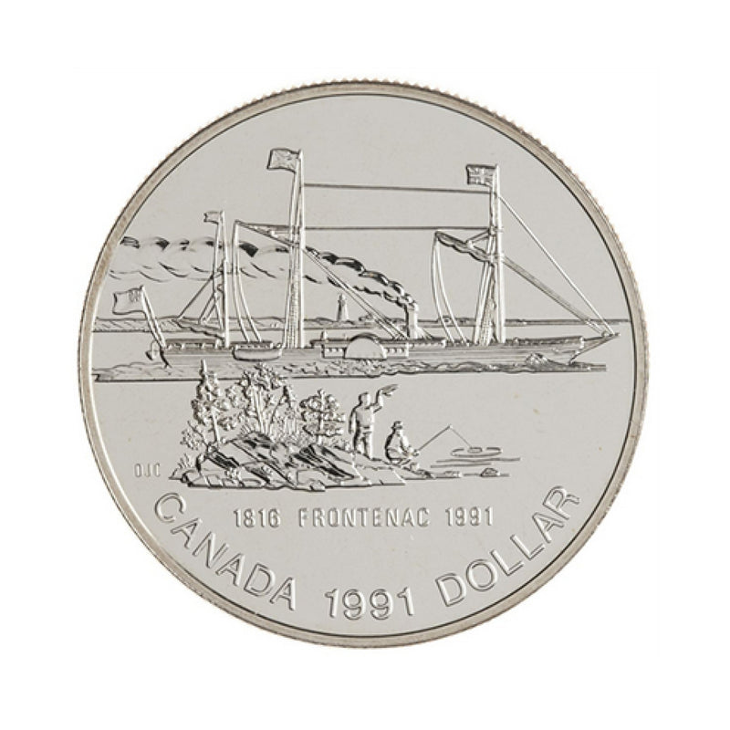 1991 Canada Dollar 175th Anniversary Of The Frontenac Proof Silver