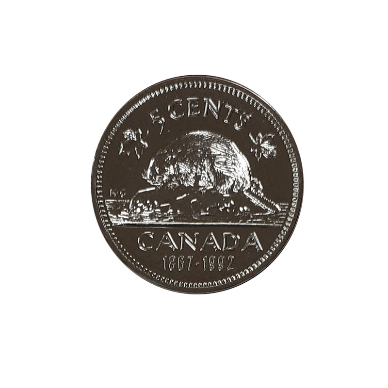 1992 Canada 5 Cents Specimen