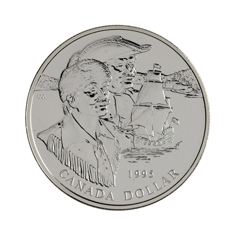 1995 Canada Dollar 325th Anniversary Hudson's Bay Co. Brillant Uncirculated Silver