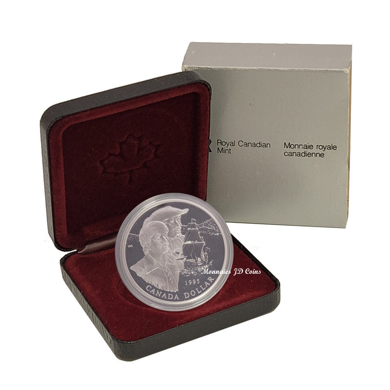 1995 Canada Dollar 325th Anniversary Of The Hudson's Bay Company Proof Silver