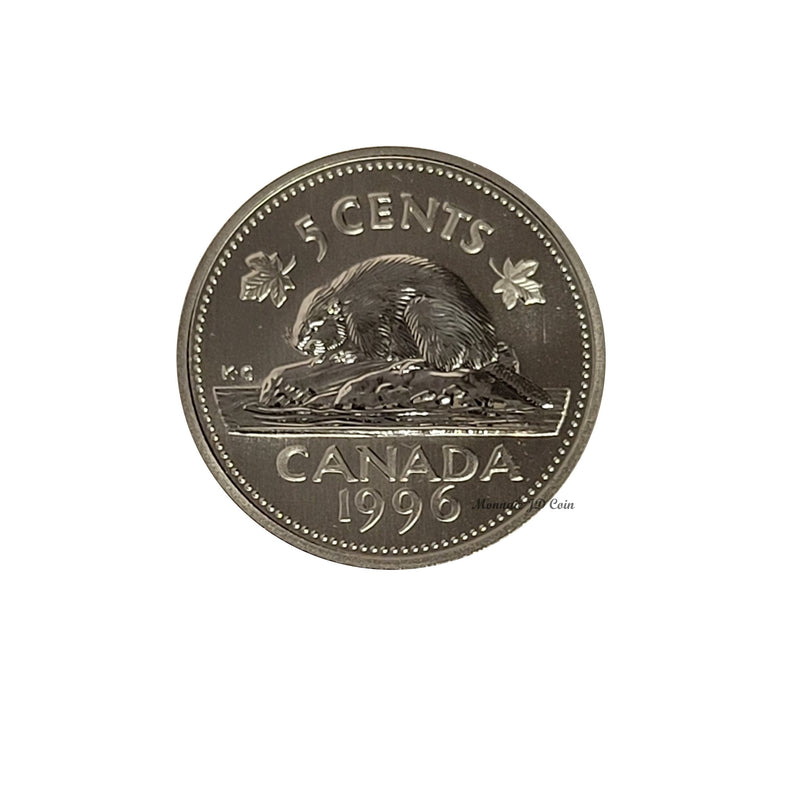 1996 Canada 5 Cents Specimen