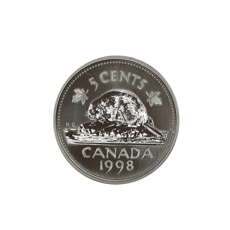 1998 Canada 5 Cents Specimen