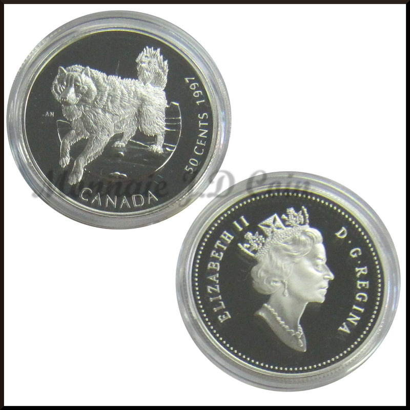 1997 Canada 50 Cents Canada's Best Friends Sterling Silver 4-Coins Set
