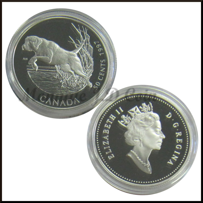 1997 Canada 50 Cents Canada's Best Friends Sterling Silver 4-Coins Set