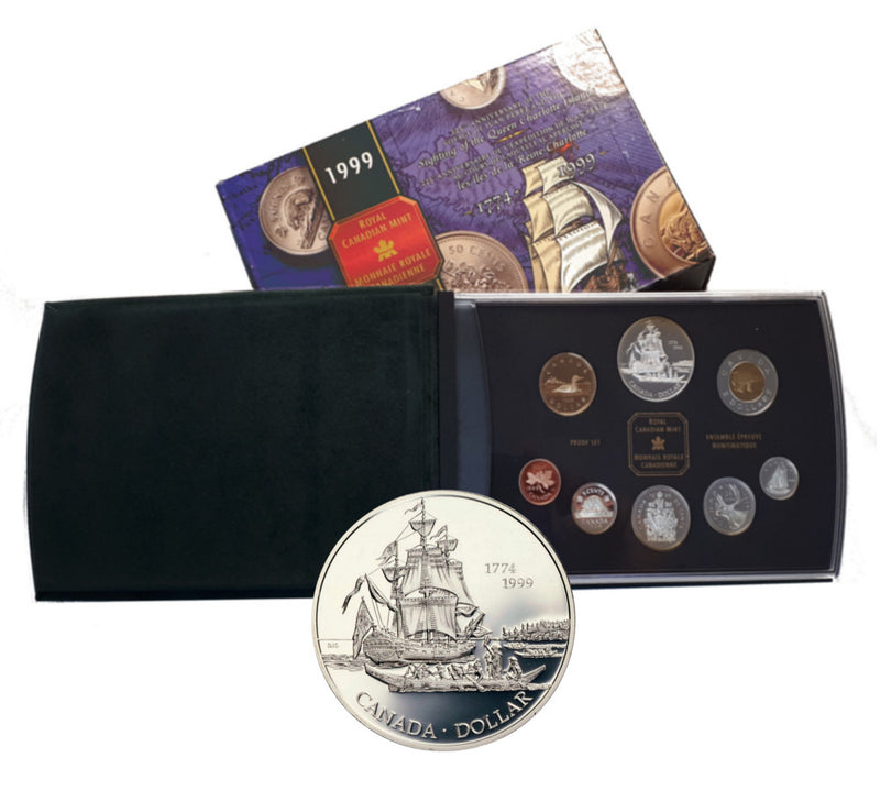 1999 Canada Proof Double Set The 225th Anniversary Of The Voyage Of Juan Perez