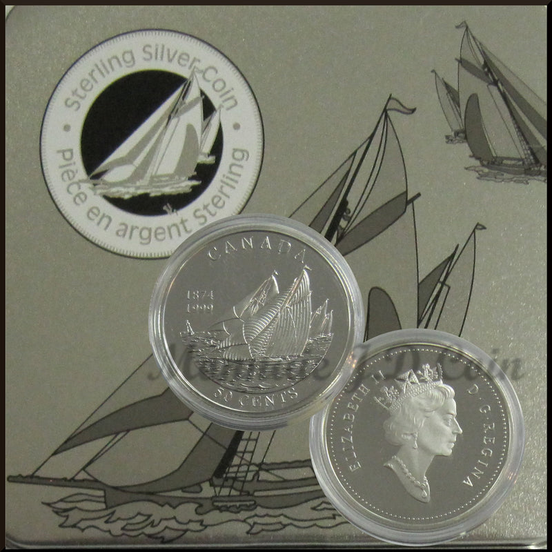 1999 Canada 50 Cents First Int'l Yacht Race Sterling Silver Proof