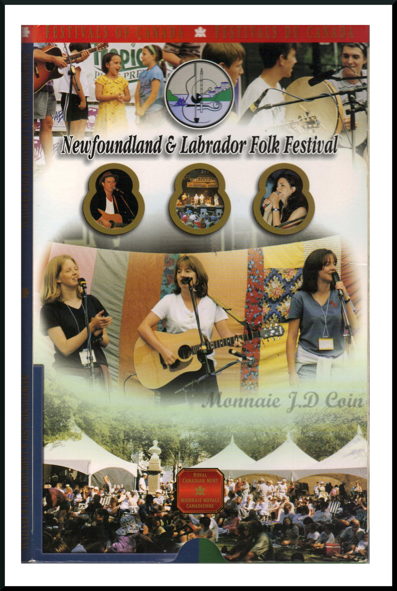 2001 Canada 50 Cents Festivals Of Canada Newfoundland & Labrador Folk Festival Sterling Silver