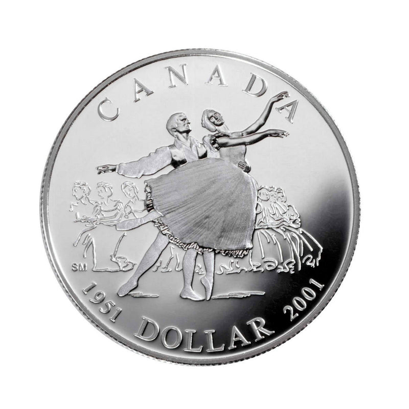 2001 Canada Dollar National Ballet of Canada Proof Silver