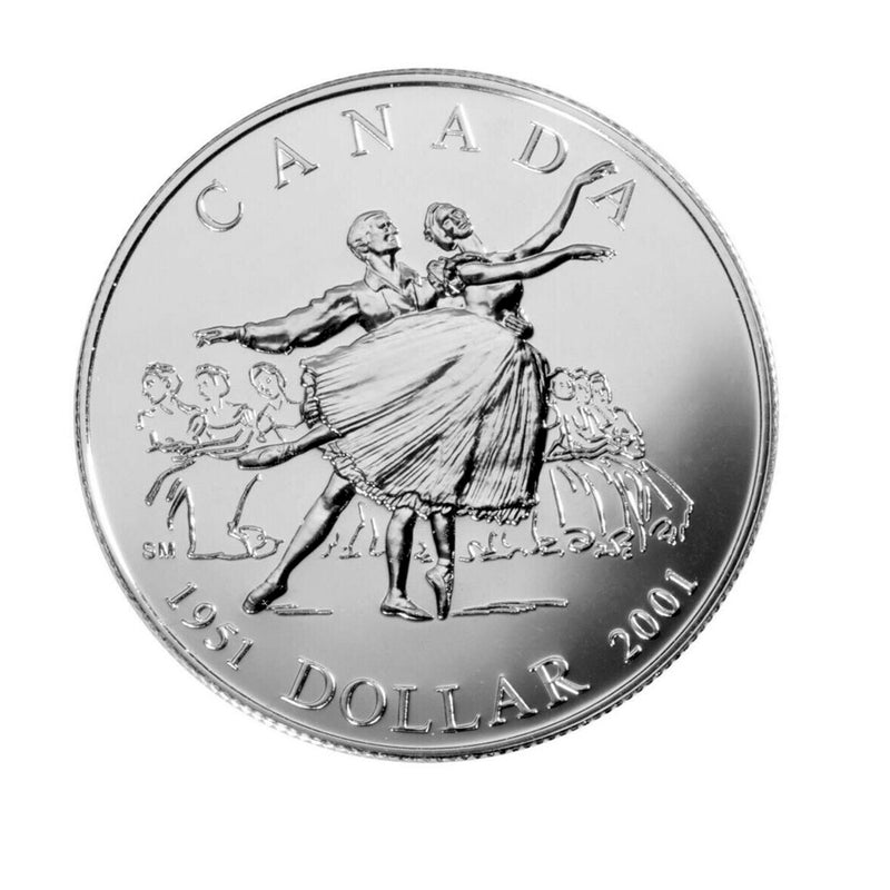 2001 Canada Dollar National Ballet of Canada Brillant Uncirculated Silver