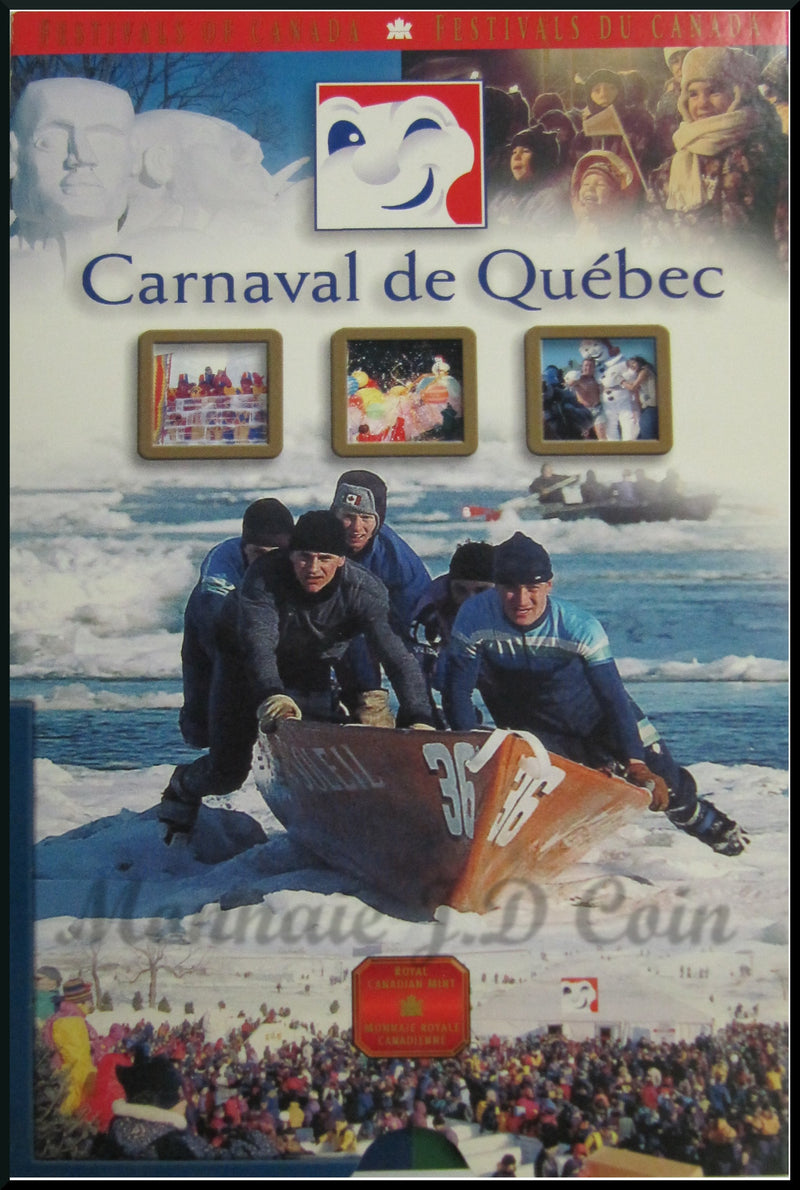 2001 Canada 50 Cents Festivals Of Canada Carnaval De Quebec Sterling Silver