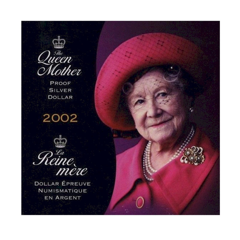 2002 Canada Dollar The Queen Mother Proof Silver