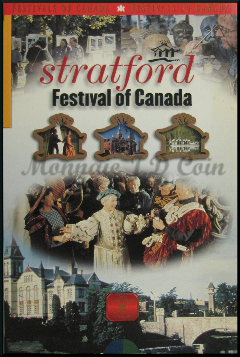 2002 Canada 50 Cents Festivals Of Canada Stratford Festival Ontario Sterling Silver