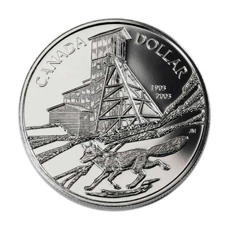 2003 Canada Dollar Colbalt Discovery Centennial Brillant Uncirculated Silver